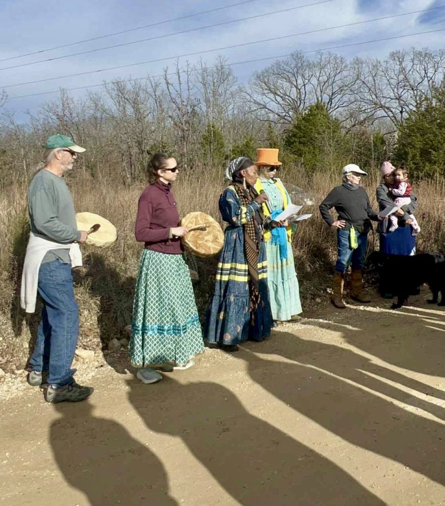 A Cherokee Blessing at the beginning of the walk.
