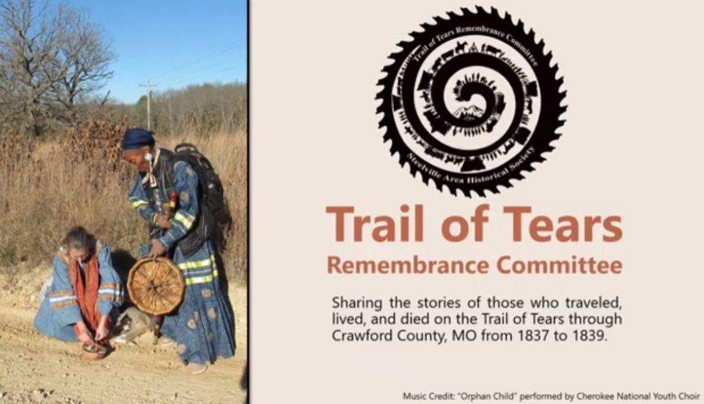 Steelville Trail of Tears Remembrance Committee, Sharing The Stories.